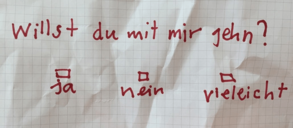 Ich bin verliebt in der falsches Kunde